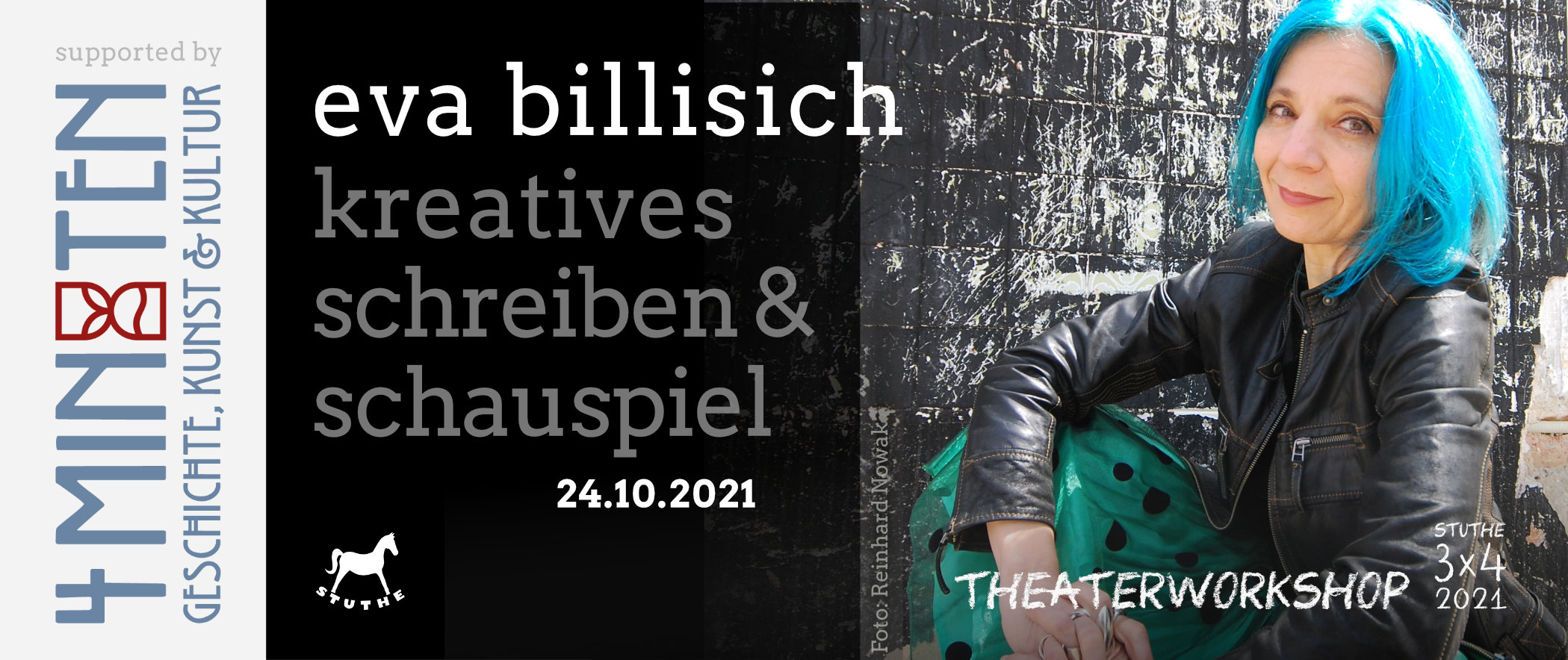 Workshop Banner Eva Billisich- 3x4 STUTHE Profiworkshopreihe 2021
